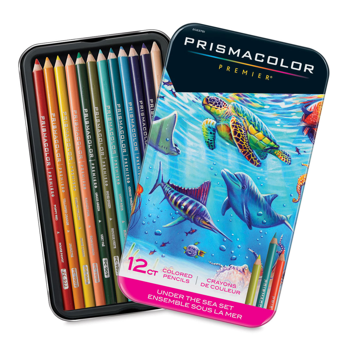 Prismacolor Premier Colored Pencils, Soft Core, Under the Sea Set, 12 Count - image 2 of 6