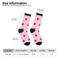 thumbnail image 5 of Yiaed Strawberry And Heart Print Great elasticity Crew Socks Sports socks for Men and Women, 5 of 5