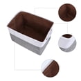 thumbnail image 3 of Unique Bargains Storage Cube Fabric Storage Bin with Handles White 15*10.2*9.8in, 3 of 6