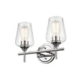thumbnail image 1 of ML Lighting Ashford - 2 Light Vanity Light 10.75 Inches Tall and 13.75 Inches Wide - Chrome, 1 of 4