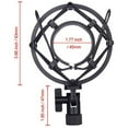 thumbnail image 4 of 3X Microphone Shock Mount with Microphone Filter Windscreen Suspension Shock Mount Holder Clip, 4 of 7