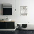thumbnail image 2 of Stupell Industries Bathroom Rules Funny Word Wood Textured Design, 24 x 30,Design by Daphne Polselli, 2 of 8