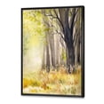 thumbnail image 3 of Designart 'Bright Sunshine Through The Yellow Forest Trees II' Traditional Framed Canvas Wall Art Print, 3 of 5