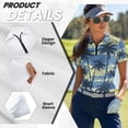 thumbnail image 6 of Binienty Seaside Palm Tree His and Hers Matching Outfits Versatile Classic Fit Men Women Funny Couple Golf Shirts Comfortable Quarter Zip Pullover for Workout Sports, 6 of 7