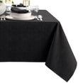 thumbnail image 2 of Elrene Home Fashions Continental Solid Texture Water and Stain Resistant Tablecloth, Black, 60" x 102" Rectangle, 2 of 4