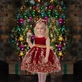 thumbnail image 5 of Vestido CMMCHAAH para niñas, Navidad, color burdeos, de 2 a 3 años, 5 of 5