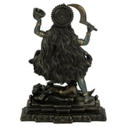VERONESE Kali Standing on Shivas Chest Statue Sculpture - Hindu Goddess of Time and Death Figurine