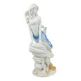 thumbnail image 5 of Ebros Capiz Blue Ombre Tail Mermaid Leaning On Rock By Sea Coral Reef Statue, 5 of 6