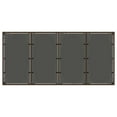 thumbnail image 5 of vidaXL Garden Table with Glass Top Brown 190x90x75 cm Poly Rattan, 5 of 5