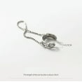 thumbnail image 2 of EOEMY Pair 925 Sterling Silver & Ear Cuff With Trace Chain Earrings No Piercing, 2 of 6