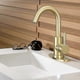 thumbnail image 3 of Bathroom Faucet 360 Swivel Basin Faucet High Spout Basin Mixer Tap Faucet For Bathroom Or Small Kitchen Brushed Gold, 3 of 5