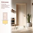 thumbnail image 3 of ODIKA 4'x6' Machine Washable Non-Slip Area Rug, Abstract Stripes with Varied Widths in Neutral Tones High Traffic Rug, Beige, 235265, 3 of 7