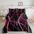 thumbnail image 2 of Castle Fairy Swirl Lines Full Size Comforter Sets,Geometric Spiral Stripes Bedding Sets, 2 of 8