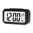 thumbnail image 1 of HLONK Smart Digital Alarm Clock with Date Temperature on Top Battery Operated Rectangle Desk Clock with Night Light, 1 of 3
