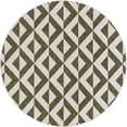 thumbnail image 2 of Rugs.com Jill Zarin Outdoor Collection Rug – 6' 7 Round Green Flatweave Rug Perfect For Kitchens, Dining Rooms, 2 of 9