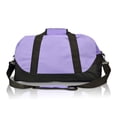 thumbnail image 4 of DALIX 18" Duffle Bag Two-Tone Sports Travel Gym Luggage Bag in Purple, 4 of 5