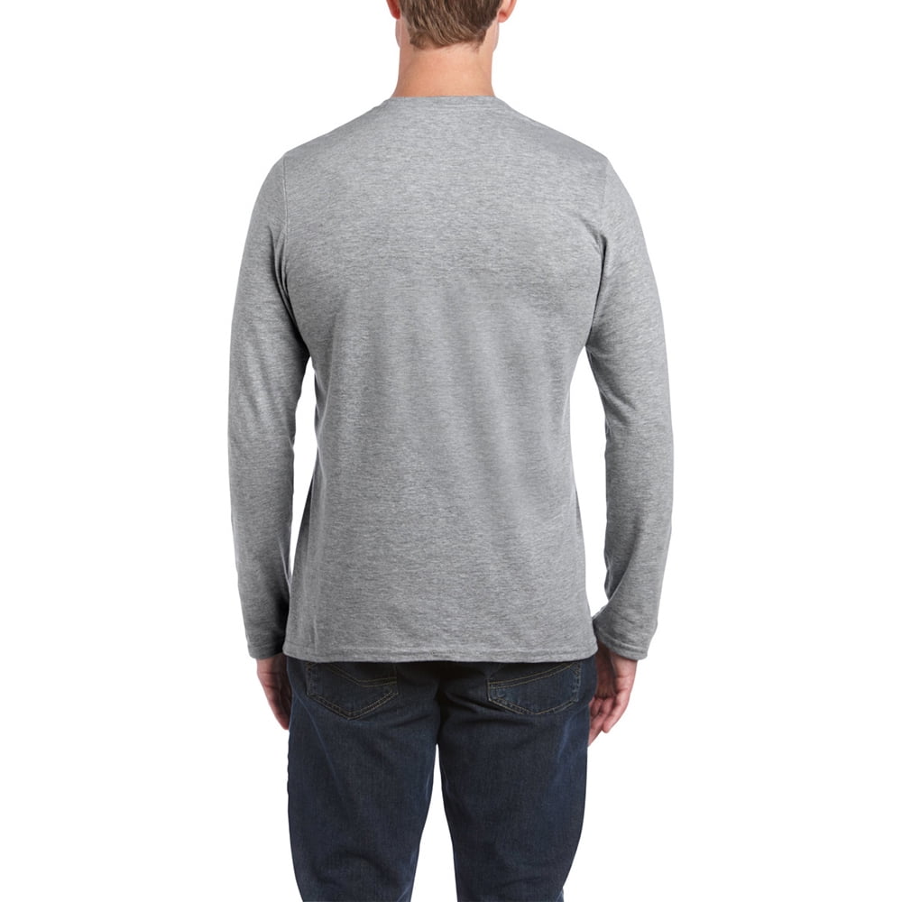 Gildan Mens Soft Style Long Sleeve T 