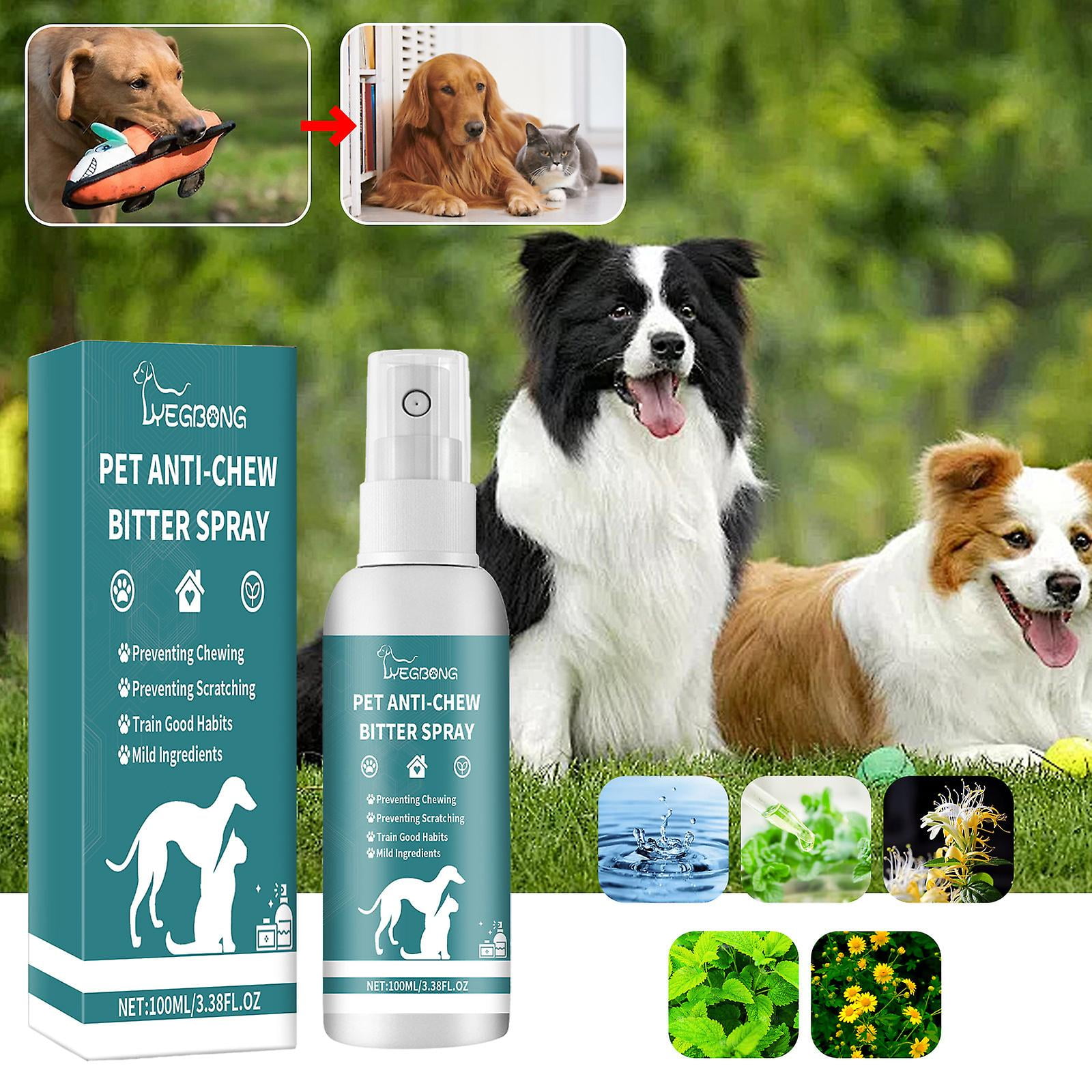 Bitter Spray For Dogs To Stop Chewing And Licking Pet Anti chew Bitter Spray No Chew Spray For Dogs Cats Protecting Furniture Walmart