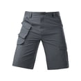 thumbnail image 7 of Dresfit Cargo Shorts Mens Baggy Big and Tall Shorts 2026 Summer Open Bottom Work Carpenter Shorts Multi Pockets Ripstop Outdoor Short Pants Gray, 7 of 7