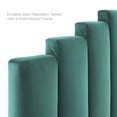 thumbnail image 4 of Headboard, Full Queen Size, Velvet, Teal Blue, Modern Contemporary Urban Design, Bedroom Master Guest Suite, 4 of 9
