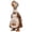 01-Brown(fit 23in goose), variant on SHENGXINY Porch Goose Outfit, Vintage Thanksgiving Pumpkin Dress with Apron Goose Clothes for Yard Patio Fall Front Door Decor Brown 23 in