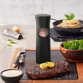 thumbnail image 1 of Gravity Electric Salt  Pepper Grinder  Large Capacity  Battry Power  Adjustable Coarseness  Dust Lid  LED Light, 1 of 11