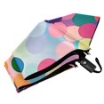 thumbnail image 6 of FORMRS Travel Umbrella Folding Auto Open Close Windproof Rain UV Protection, Light Colorful Circles, 6 of 8