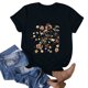 thumbnail image 2 of Camiseta de Manga Corta de Cuello Redondo Impresa para Mujeres, Primavera Y Verano Casual, 2 of 3