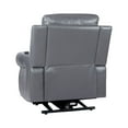 thumbnail image 4 of Tatiana Oversized Air Leather Power Lift Recliner Chair with Footrest. Reclining Chair with Remote Control, Premium Studded, 4 of 10