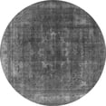 thumbnail image 1 of Ahgly Company Indoor Round Oriental Gray Industrial Area Rugs, 5' Round, 1 of 4