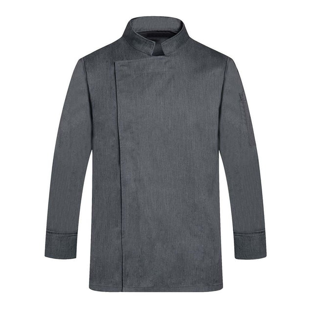Chefs Jacket Unisex Chefs Clothing Hotel With Long Sleeves And Contrasting Red Buttons Chefs Jacket For Men And Women