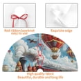 thumbnail image 4 of Sikiie Red Train Hot Air Balloon 30-48 inches {designName} Print Christmas Tree Skirt Snowman Xmas Tree Skirt with Edge Christmas Decorations for Holiday Party36", 4 of 7
