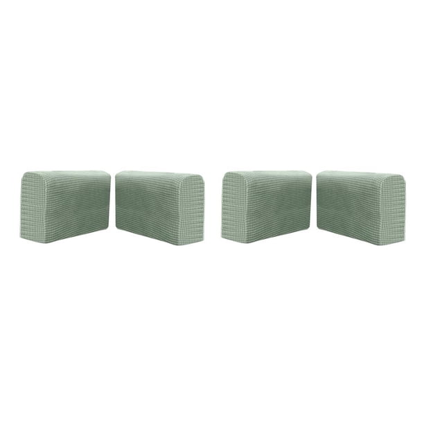 Naiovety Funda para sillón Protector de sofá Fundas para brazos 2x Fundas antideslizantes para brazos Funda elástica para brazo de sofá de verde 2Conjunto