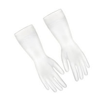 REOFLYUP Household Cleaning Gloves Kitchen Cleaning Gloves Translucent for Women 1 Pair