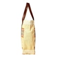 thumbnail image 3 of Plaid Reusable Grocery Tote Bag Extra Durable - Personalized Monogram or Name Available Natural/Multi Black Coral, 3 of 6
