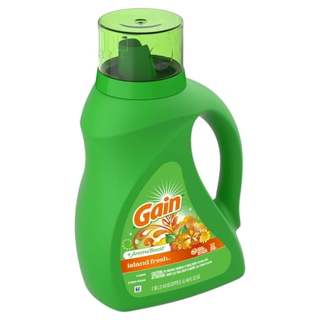 Gain Liquid Laundry Detergent, Island Fresh, 32 Loads, 46 fl oz
