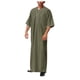 thumbnail image 1 of Bata musulmana de manga larga para hombre, de color liso, con bolsillo bordado, para oración, de poliéster, para uso diario/en el trabajo, tallas S-XXXXXL, 1 of 5
