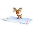 thumbnail image 6 of Paper Love Christmas Card - Ornament Reindeer Pop Up Card, 6 of 6