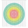 thumbnail image 3 of Ambesonne Mandala Shower Curtain, Geometric Circle, 69"Wx84"L, Multicolor, 3 of 3