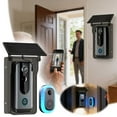 thumbnail image 1 of BotaniNest Solar Powered Smart Doorbell With & Rainproof Cover Wireless Video Doorbell With Two Way Audio Night Motion Detection WiFi Home Doorbell, 1 of 6