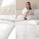 thumbnail image 4 of REAL TEXTIL Set de Edredón Duvet con Fundas de Almohada y Juego de Sábanas, Ideal para Cualquier Temporada (Blanco- Beige, doble), 4 of 7