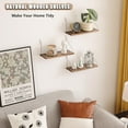 thumbnail image 6 of Floating Shelves for Projector 15.75 * 6 Inch 1 Set Wooden Shelf for Wall No Drill Wall Mounted Under TV Shelf for Storage Hanging Shelf for Bathroom Living Room Bedroom Kitchen (Black), 6 of 8