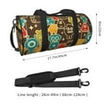 thumbnail image 4 of KLL Robot and Monsters Duffle Bag For Men Women Sport Gym Fitness Tote Travel Training Workout Basketball Football Weekender, 4 of 8