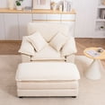 thumbnail image 5 of 46.9-Inch Wide Single Sofa, Comfort Upholstered Recliner with Ottoman, Home Furniture , Comfortable Seating, Great Halloween Gift Idea, 5 of 6