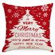 thumbnail image 4 of Juego de 4 fundas de almohada navideñas blancas y rojas de 18 x 18, funda de almohada decorativa de 18 pulgadas con copos de nieve de invierno, funda de cojín navideña, 4 of 5
