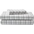 thumbnail image 2 of - Flannel Sheets Twin Size, Anti-Pilling & Wrinkle Resistant Cotton, Touchably Soft for All-Season Comfort - Bed Sheets with Matching Pillowcases & Fitted Sheet (Beacon Hill Ivory), 2 of 10