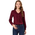thumbnail image 1 of INSPIRE CHIC Chemisier à Carreaux Mignon pour Femme à Col, Manches Longues, Chemise Boutonnée, 1 of 6