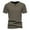 Green, variant on Mens Deep V Neck Short Sleeved T Shirt Cotton Elastic Bottoming Shirt Small Stand Up Collar In Summer