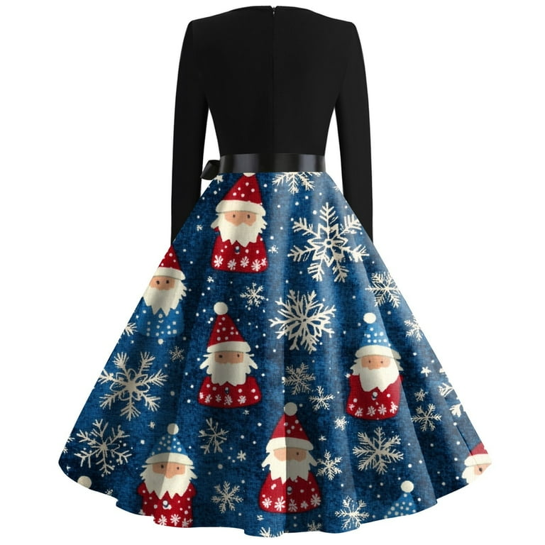 floor length christmas dress Blushing Elegance: Lady Christmas Party Dress with Big Bow Detail