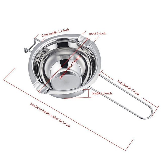 Double Boiler Stainless Steel Chocolate Pot, Chocolate Dipping Tool, Waterproof Melting Bowl, Suitable for Melting Butter, Cheese, Candy,, Candles, Melting Chocolate